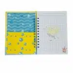 Cuaderno A5 100 Hojas Cuadriculadas 7mm Diseño de Bob Esponja - Imagen 5