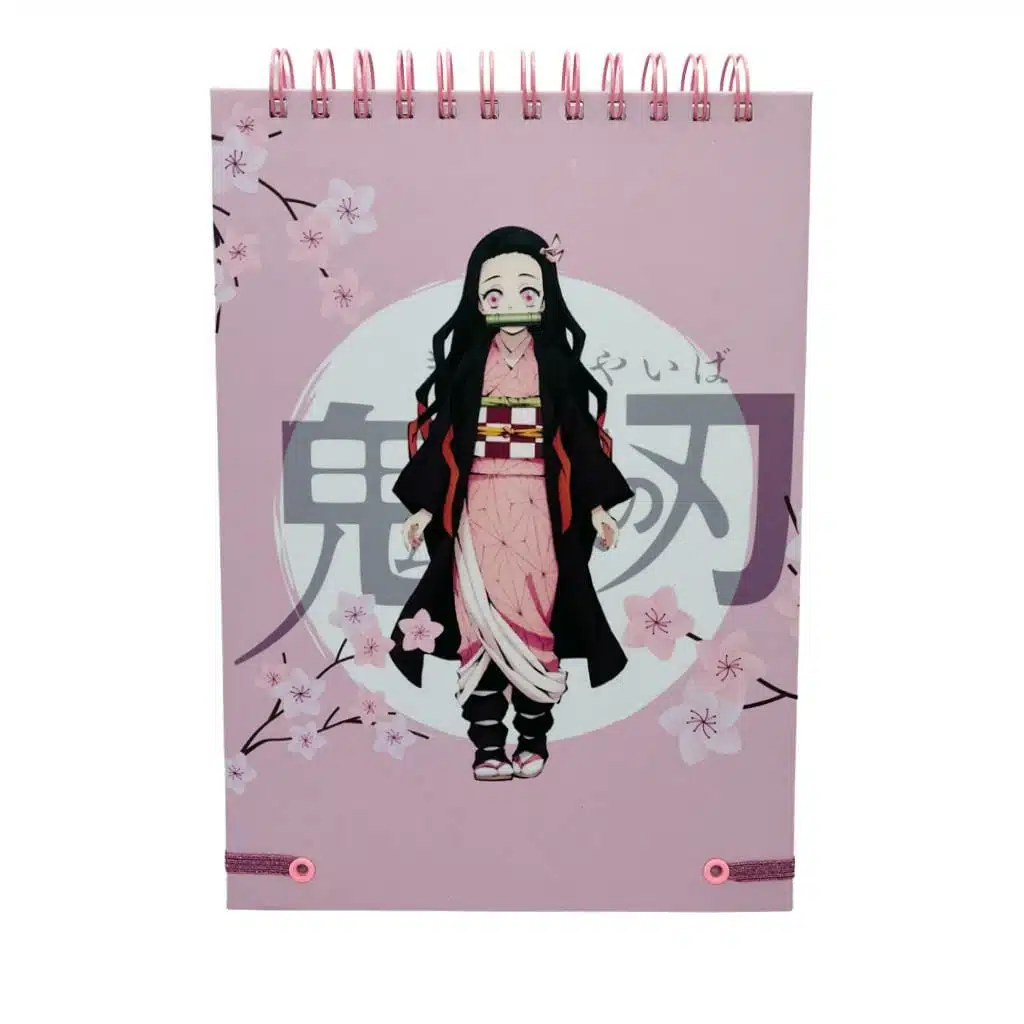 Croquera B5 100 Hojas Lisas Blancas Diseño Nezuko Kamado / Demon Slayer: Kimetsu no Yaiba - Imagen 2
