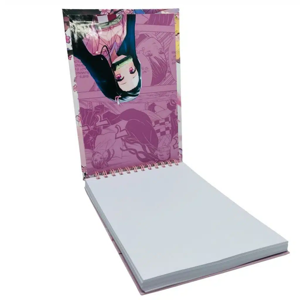 Croquera B5 100 Hojas Lisas Blancas Diseño Nezuko Kamado / Demon Slayer: Kimetsu no Yaiba - Imagen 3