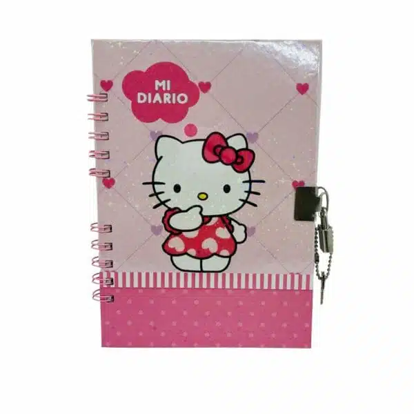 Diario de Vida A5 70 Hojas Diseño Hello Kitty
