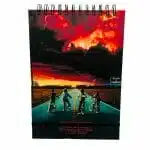 Croquera B5 100 Hojas Lisas Blancas Diseño Stranger Things
