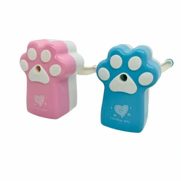 Sacapuntas con Deposito y Manivela Diseño Garrita de Gatito (Elige Color)