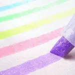 Set de 5 Destacadores Glitter Kirarich Zebra - Imagen 3