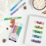 Set de 5 Destacadores Glitter Kirarich Zebra - Imagen 5