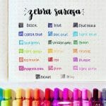 Set de 20 Lápices Tintal Gel 0.5mm. Sarasa Clip Zebra - Imagen 4