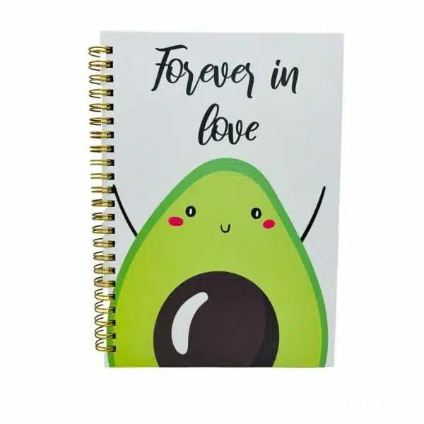 Cuaderno A5 80 Hojas de Puntos Diseño Palta Forever in Love