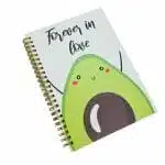 Cuaderno A5 80 Hojas de Puntos Diseño Palta Forever in Love - Imagen 2