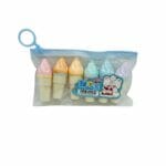 Set de 6 Timbres de Colores Diseño Barquillo de Helado - Imagen 4