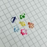 Set de 6 Timbres de Colores Diseños Espaciales - Imagen 3