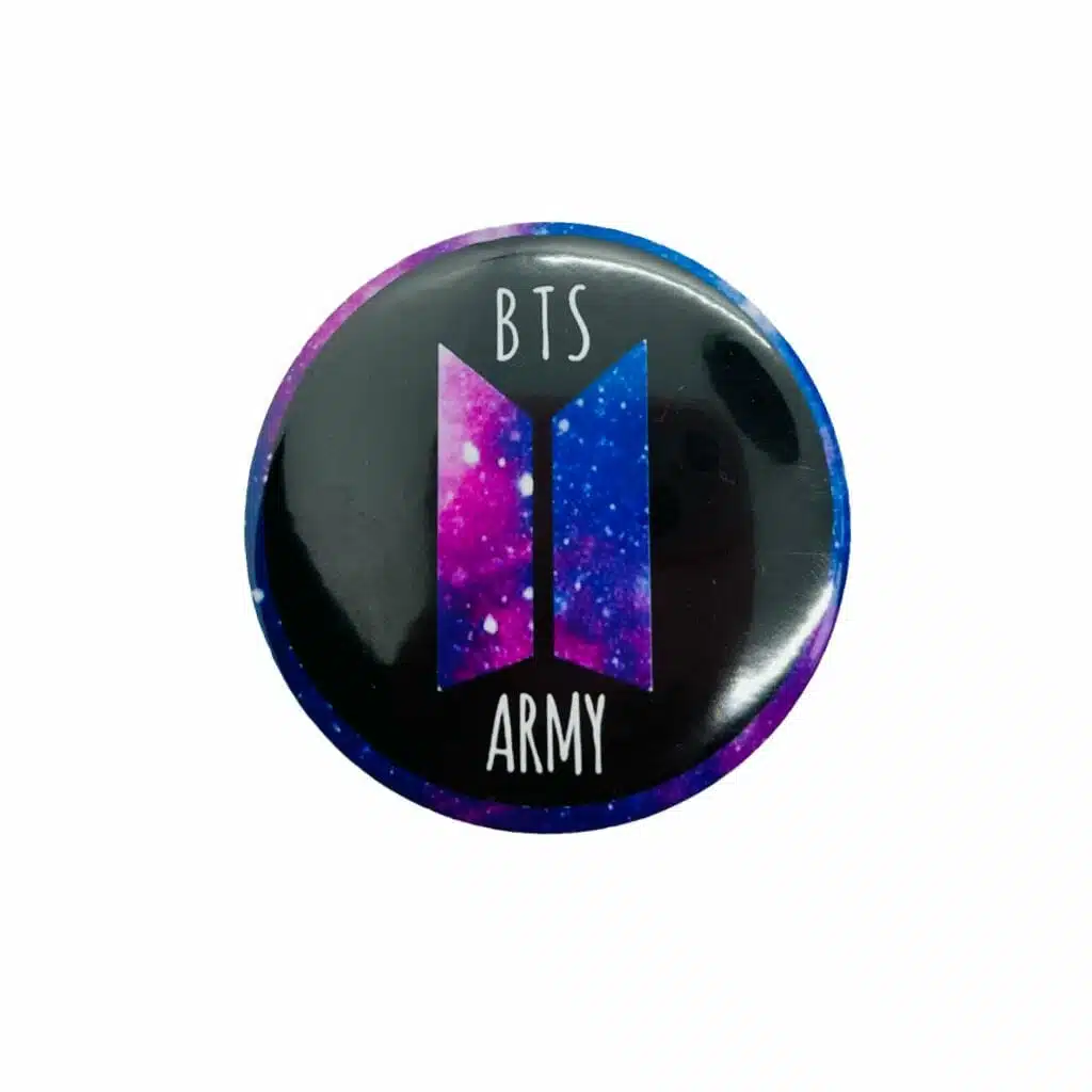 Chapita Circular de 58mm Diseño de BTS Army - Imagen 1