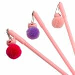 Lápiz Tinta Gel Negro Diseño de Cerdito Pompón (Elige Color) - Imagen 2