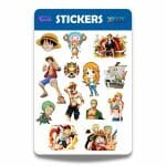 Lámina de Stickers Diseño One Piece