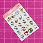 Lámina de Stickers Diseño Hello Kitty - Imagen 2