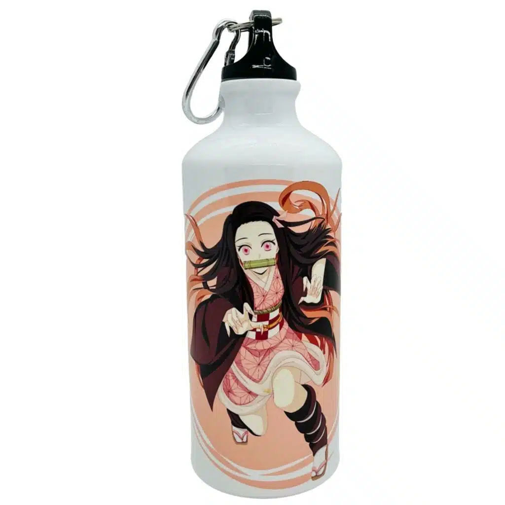 Botella Metálica 600ml Diseño de Nezuko Kamado / Demon Slayer: Kimetsu no Yaiba - Imagen 1