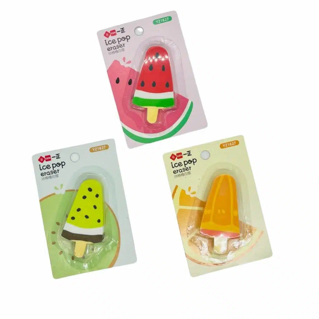 Goma de Borrar Estándar Paleta de Helado (Elige Color) - Imagen 1