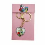 Llavero con Gancho Modelo de Corazón Blanco Personajes BT21 - Imagen 2