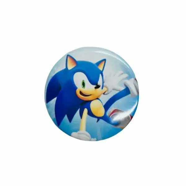 Chapita Circular de 58mm Diseño de Sonic