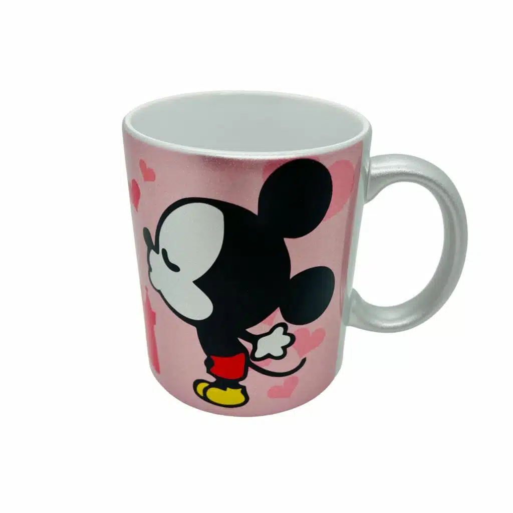 Tazón 325ml Metalizado Diseño Mickey y Minnie Love - Imagen 1