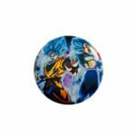 Chapita Circular de 58mm Diseño de Goku y Vegeta Súper Saiyajin Blue / Dragon Ball Super
