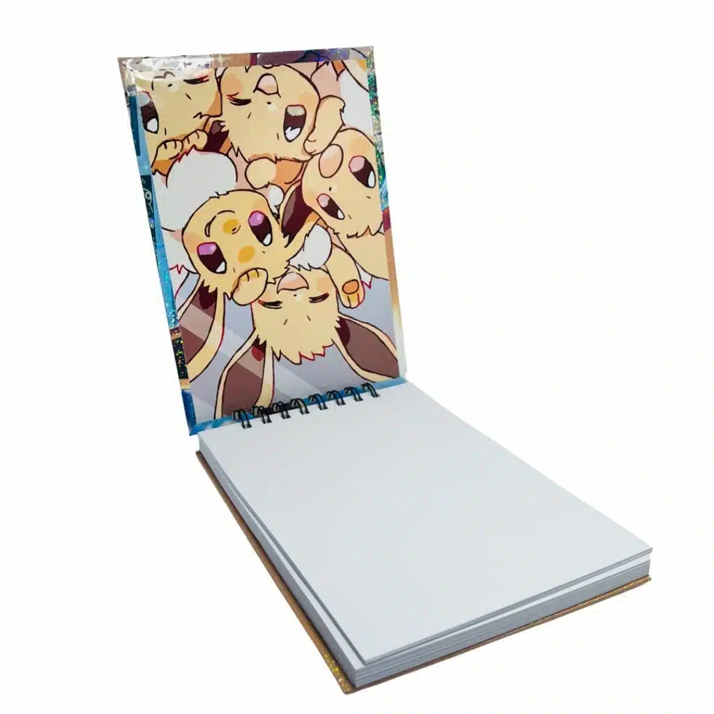 Croquera A5 80 Hojas Lisas Blancas Diseño Eevee / Pokémon - Imagen 3