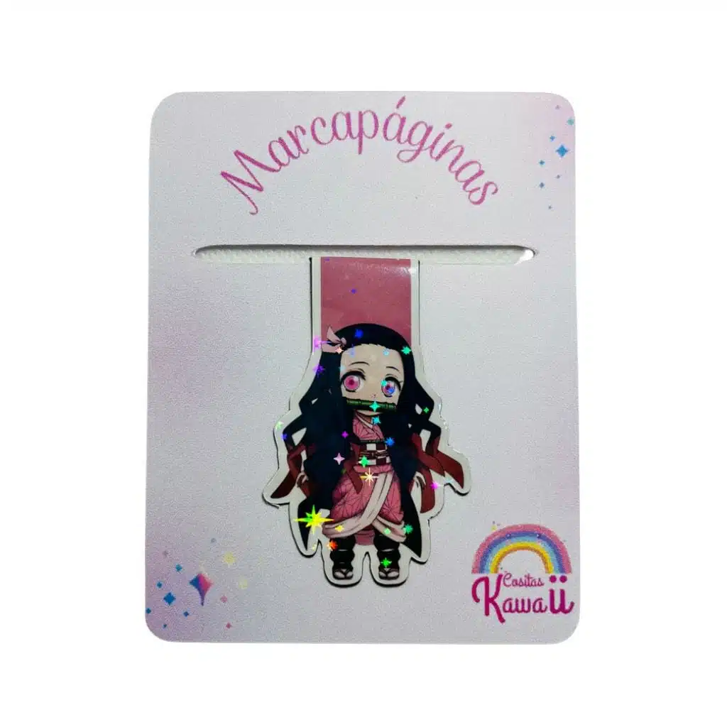 Marcapáginas Imantado Diseño de Nezuko Kamado / Demon Slayer: Kimetsu no Yaiba - Imagen 4