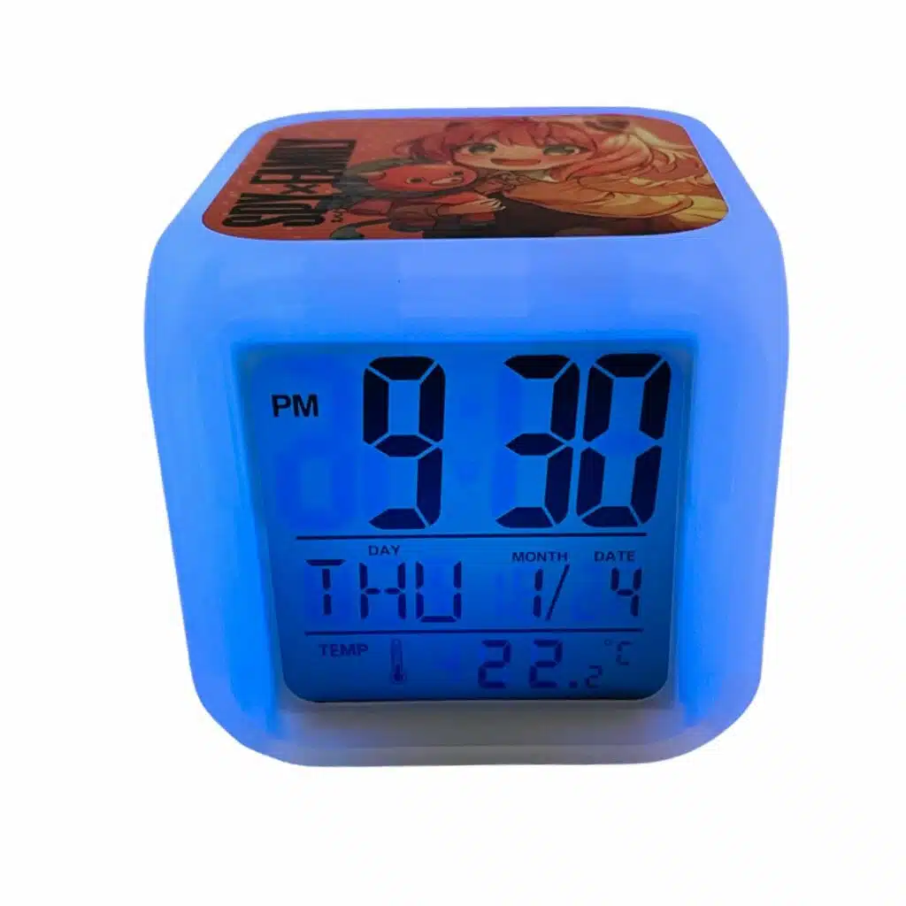 Reloj Despertador Digital Cambia Color Diseño de Anya Forger / Spy x Family - Imagen 5