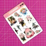 Lámina de Stickers Diseño Spy x Family - Imagen 2