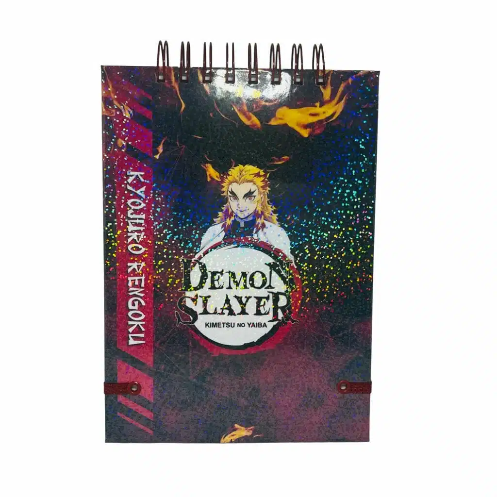 Croquera A5 80 Hojas Lisas Blancas Diseño Kyojuro Rengoku / Demon Slayer: Kimetsu no Yaiba - Imagen 2