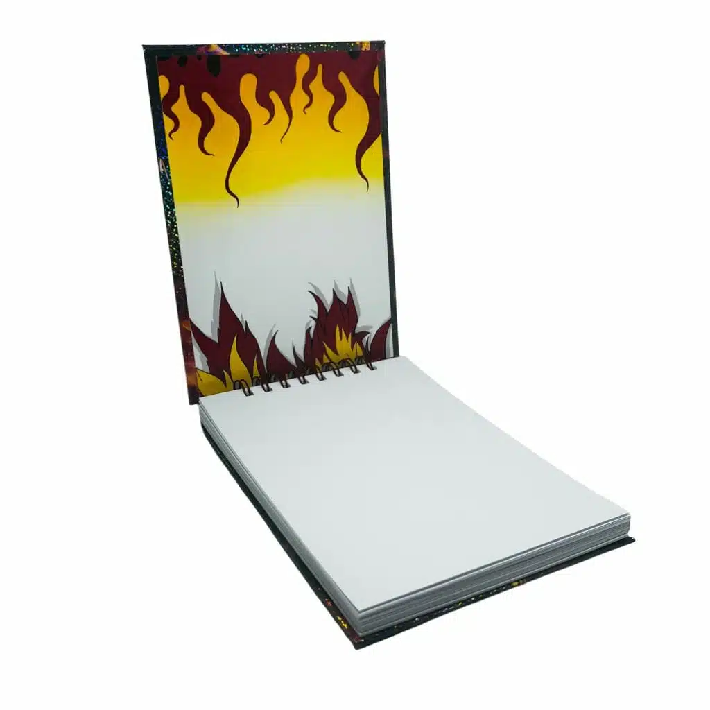 Croquera A5 80 Hojas Lisas Blancas Diseño Kyojuro Rengoku / Demon Slayer: Kimetsu no Yaiba - Imagen 3