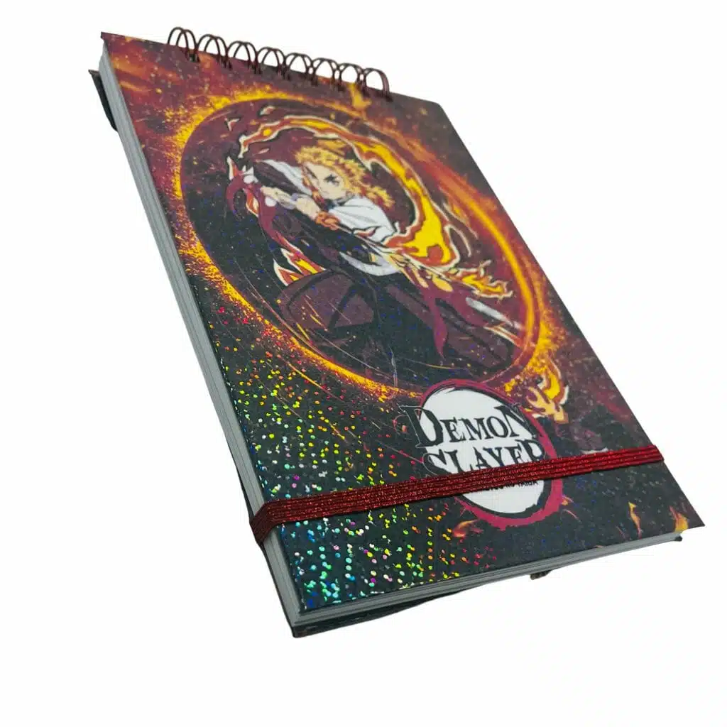 Croquera A5 80 Hojas Lisas Blancas Diseño Kyojuro Rengoku / Demon Slayer: Kimetsu no Yaiba - Imagen 4