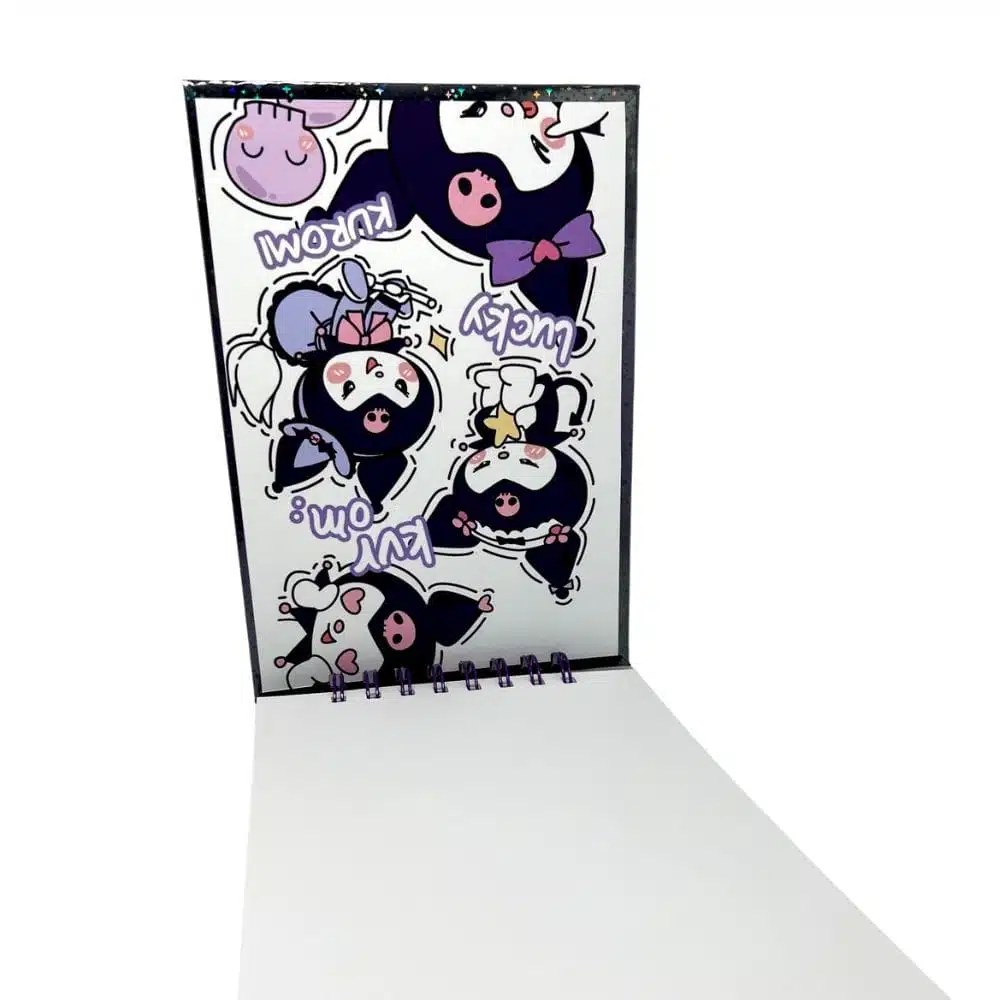 Croquera A5 80 Hojas Lisas Blancas Diseño Kuromi - Imagen 3