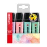Set de 4 Destacadores Stabilo Boss Original Pastel