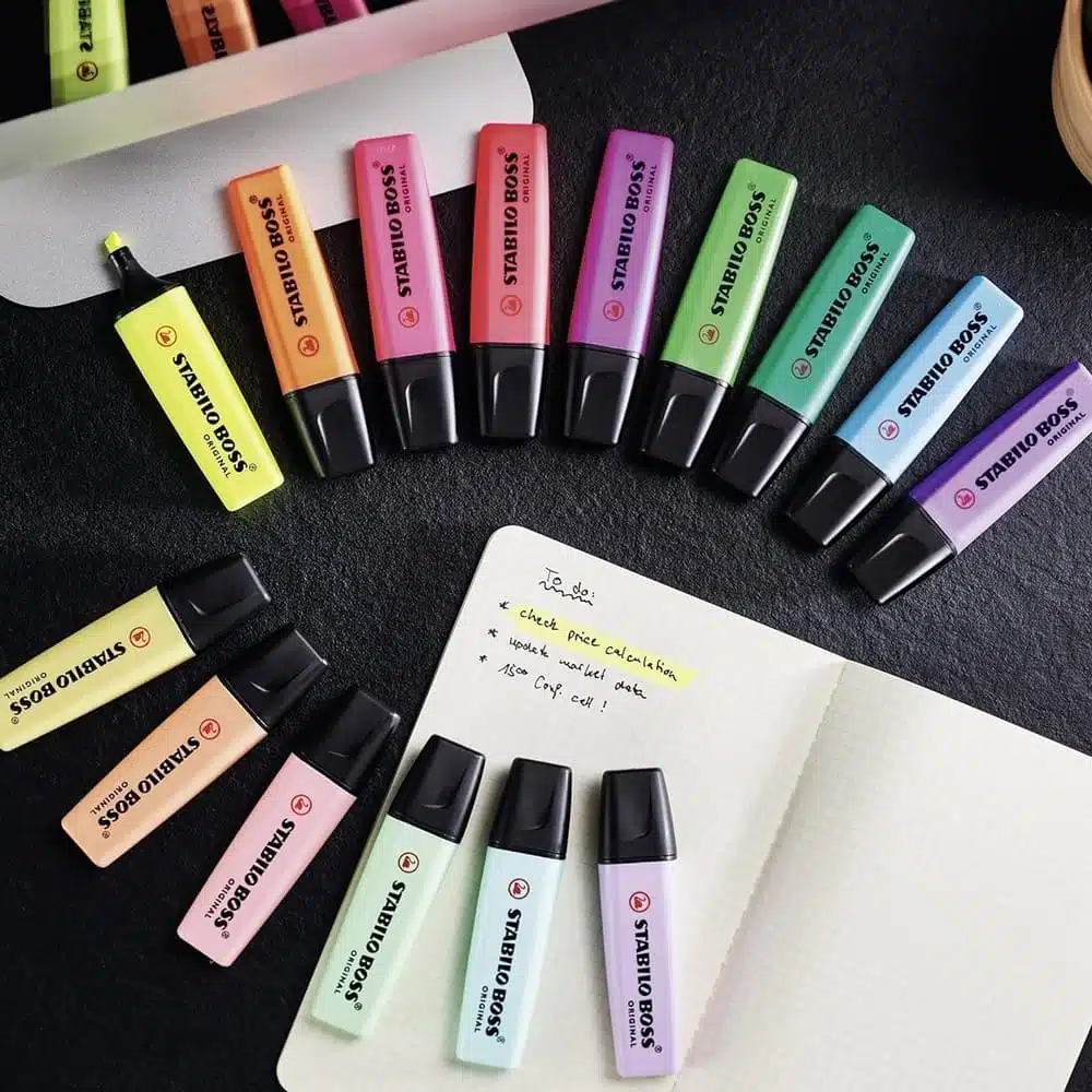 Set de 15 Destacadores Stabilo Boss Original - Imagen 4