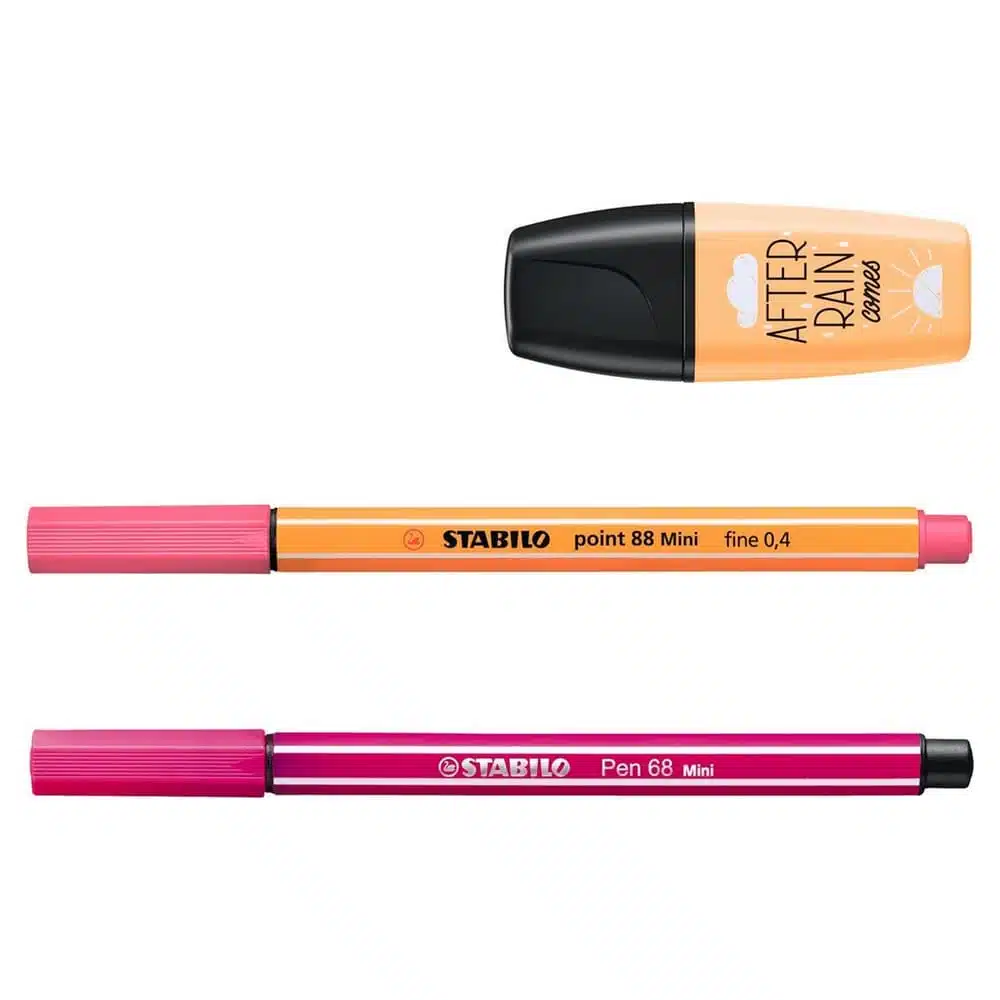 Set de 18 Stabilo Pastel Love (6 Mini Pen 68 + 6 Mini Boss + 6 Mini Point 88) - Special Edition - Imagen 2
