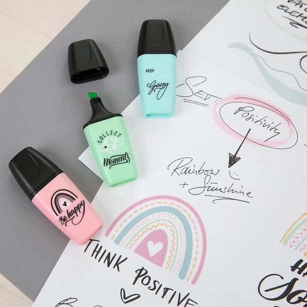 Set de 18 Stabilo Pastel Love (6 Mini Pen 68 + 6 Mini Boss + 6 Mini Point 88) - Special Edition - Imagen 5