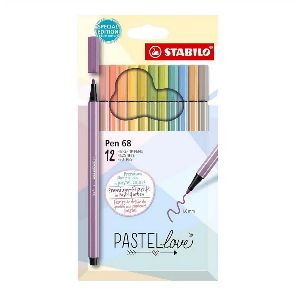 Set de 12 Marcadores Stabilo Pen 68 Pastel Love (Special Edition) - Imagen 1