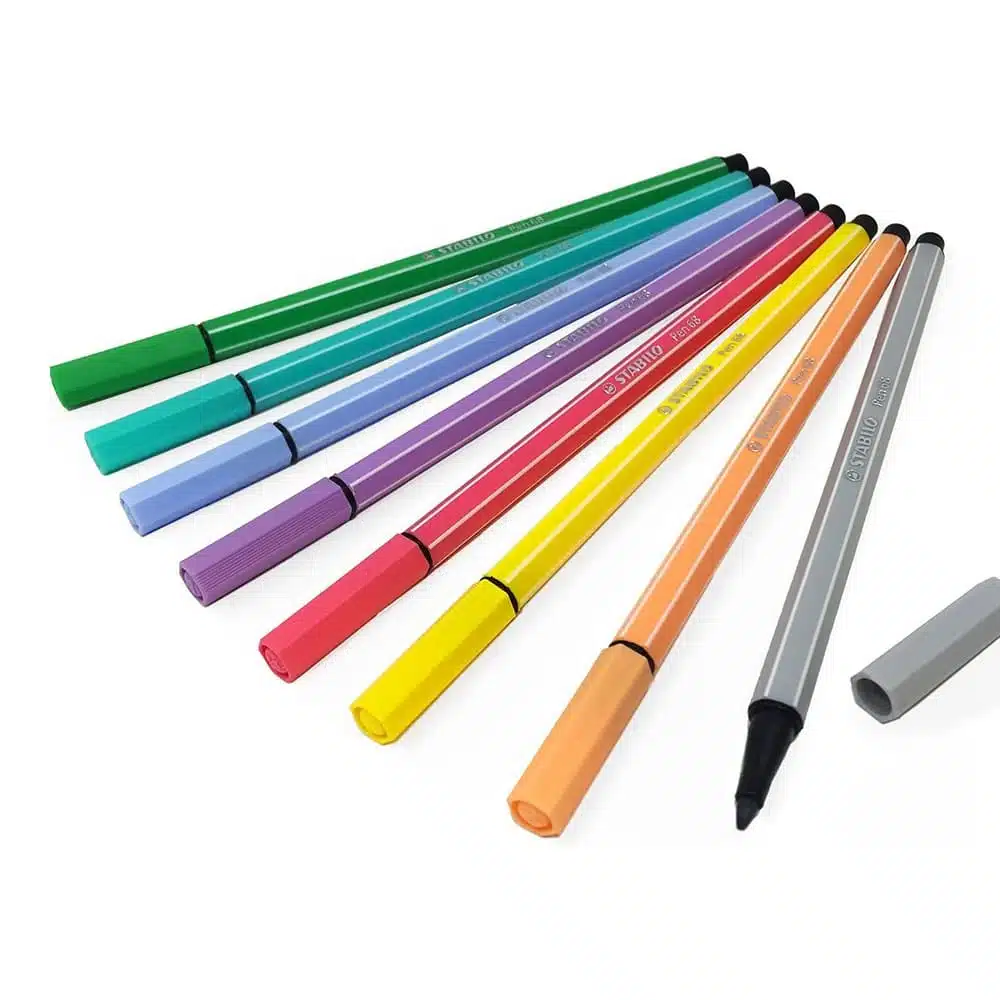Set de 8 Marcadores Stabilo Pen 68 Pastel - Imagen 5