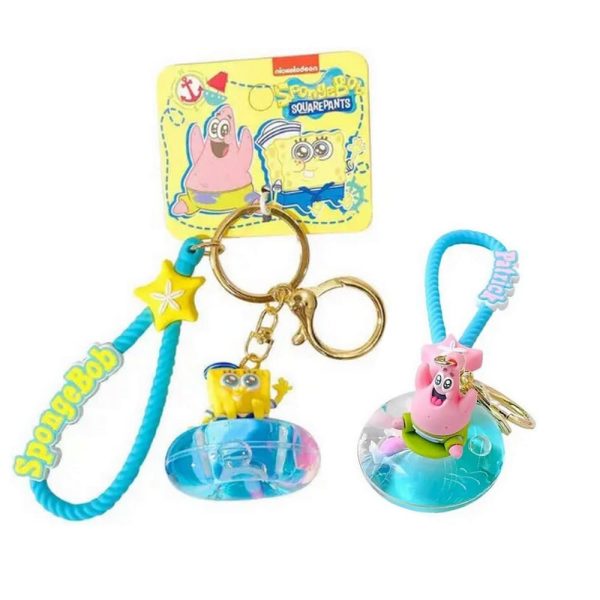 Llavero de Aceite con Gancho Modelo Bob Esponja y Patricio Estrella (Elige Personaje)