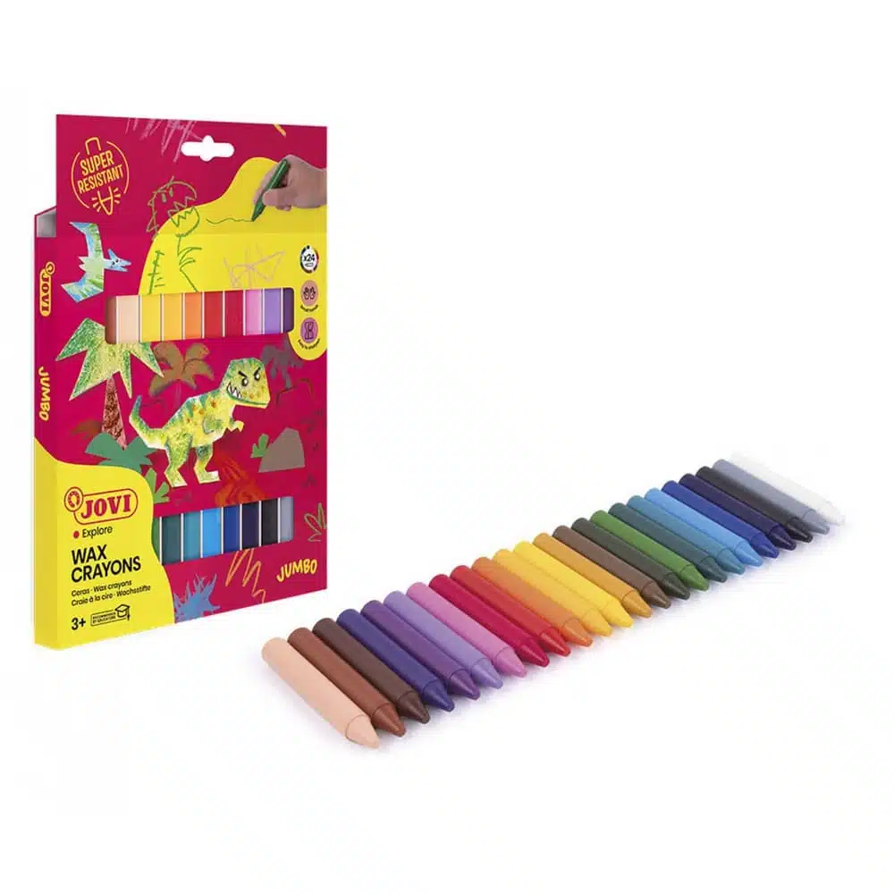 Set de 24 Crayones Cera Jumbo de Colores Jovi - Imagen 3