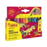 Set de 12 Crayones Cera Jumbo de Colores Jovi