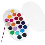 Set de 22 Acuarelas de Colores Jovi en Pastillas 30mm + Pincel - Imagen 4