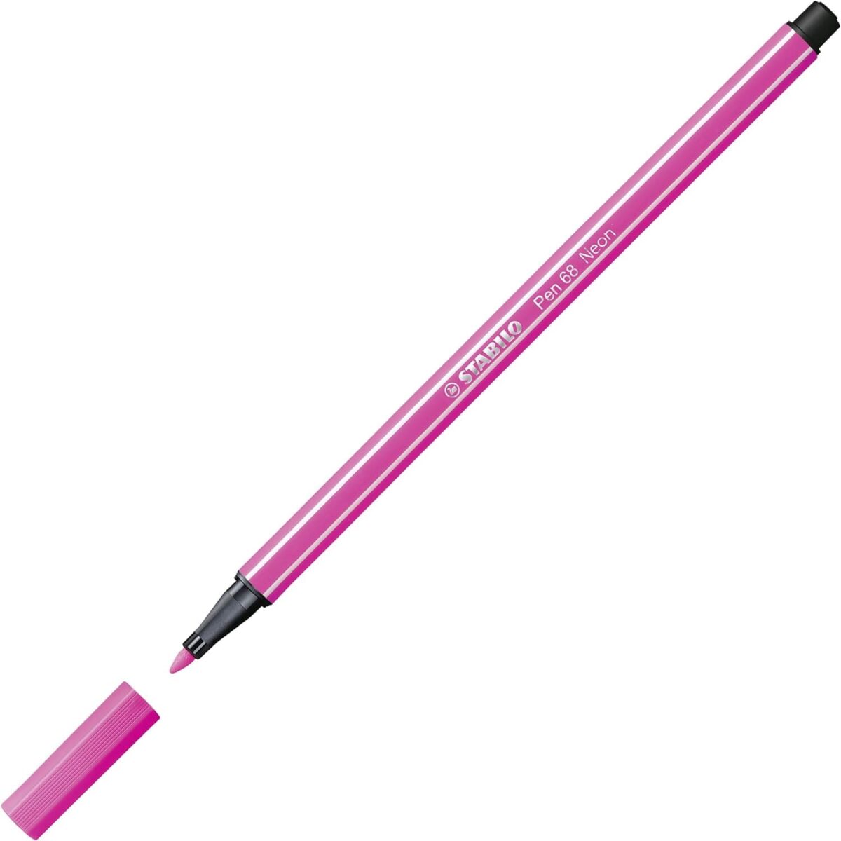 Set de 15 Marcadores Stabilo Pen 68 en Estuche Rosado - Imagen 4