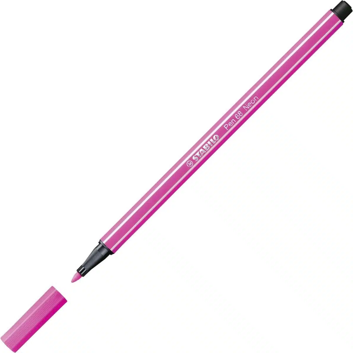 Set de 15 Marcadores Stabilo Pen 68 en Estuche Rosado - Imagen 4