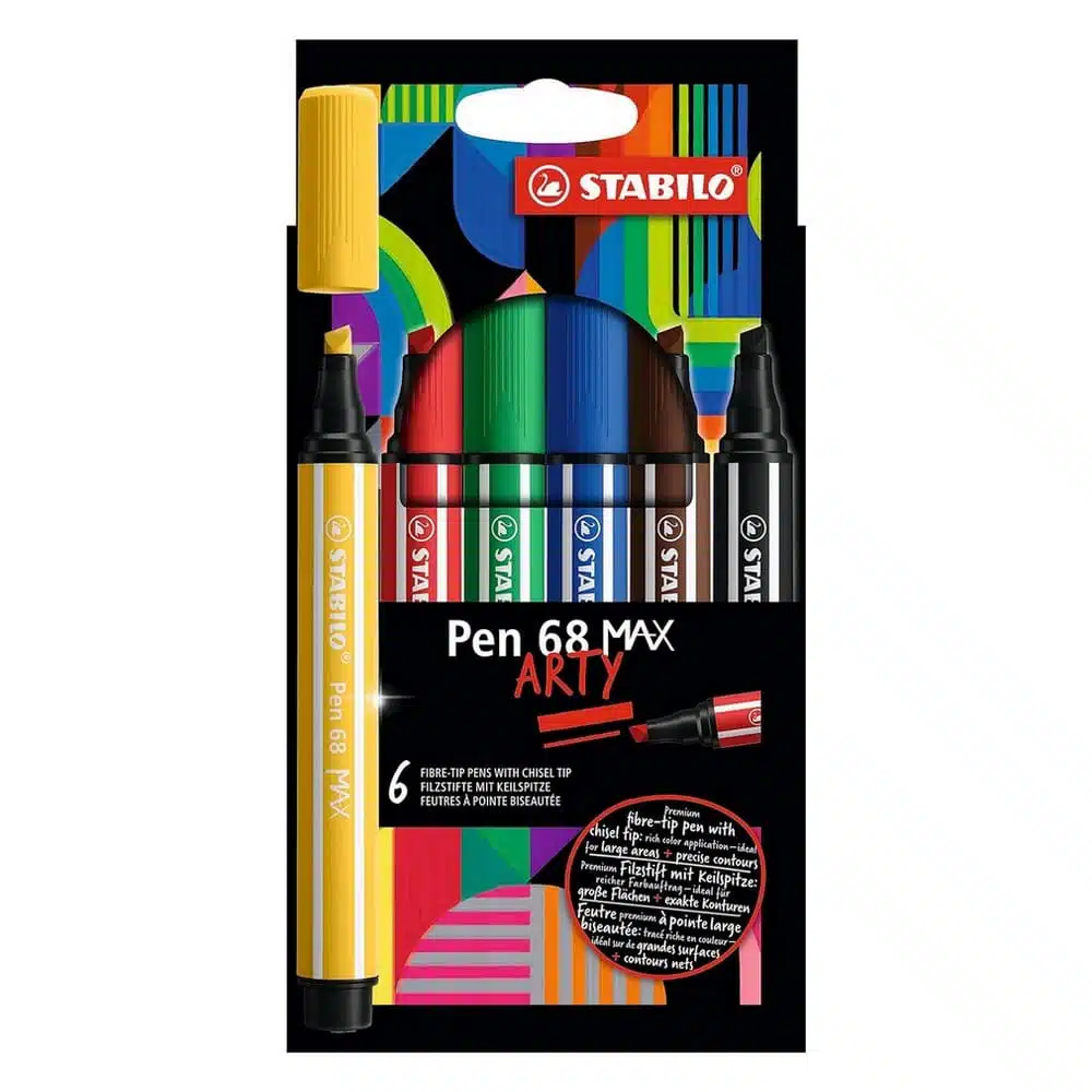 4006381590006 Set de 6 Marcadores Stabilo Pen 68 Max Arty - Imagen 1