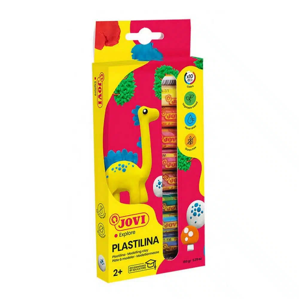 Set de 10 Barras de Plastilina 15g Colores Jovi - Imagen 1