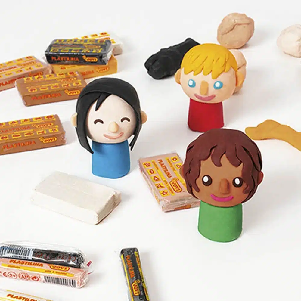 Set de 6 Barras de Plastilina 15g Colores Multicultural Jovi - Imagen 4