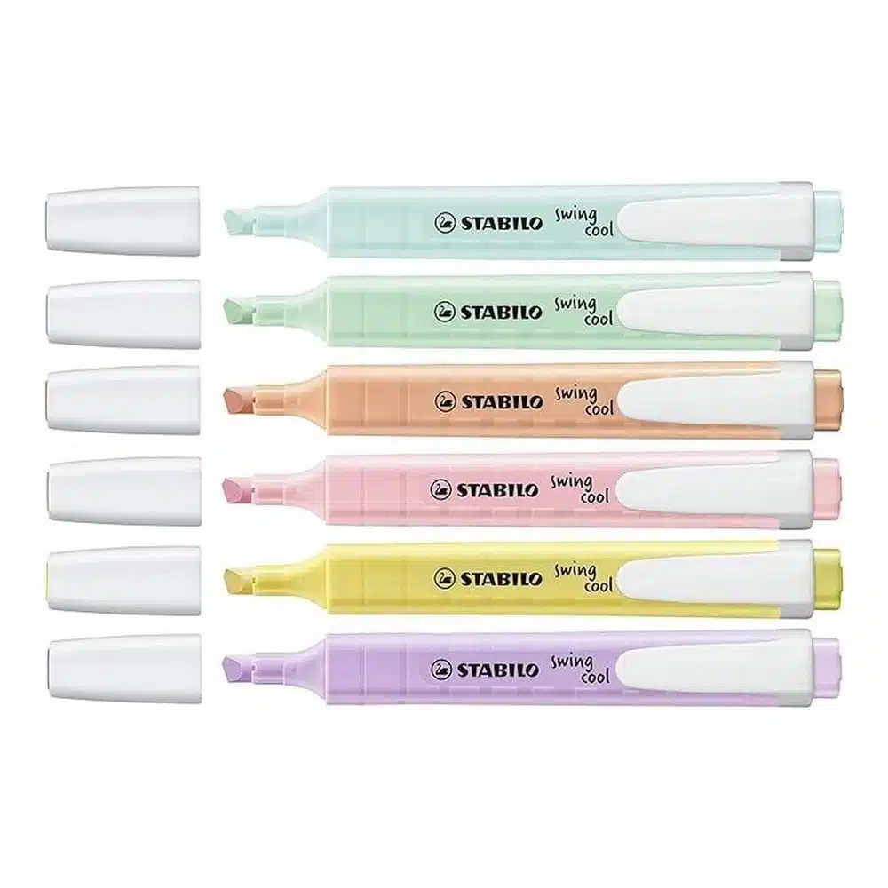 Set de 6 Destacadores Stabilo Swing Cool Pastel - Imagen 2