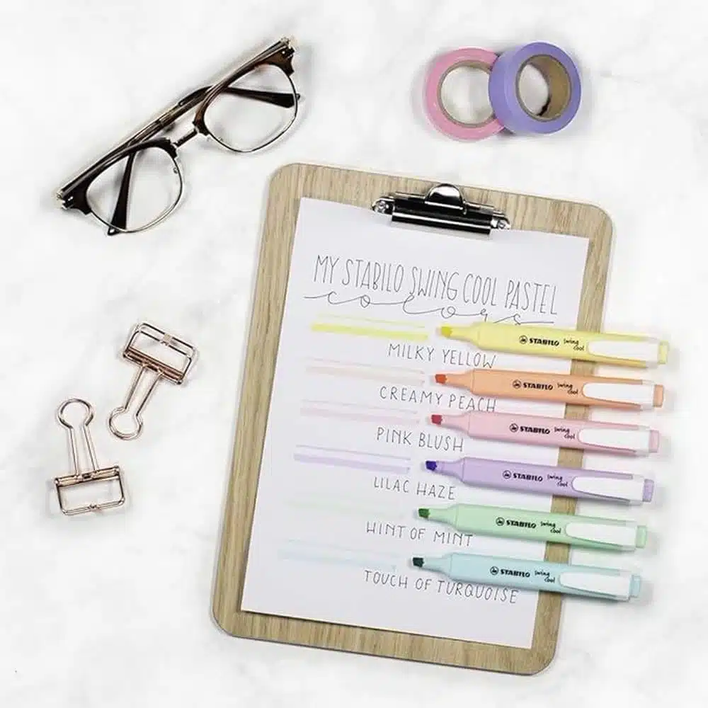 Set de 6 Destacadores Stabilo Swing Cool Pastel - Imagen 5