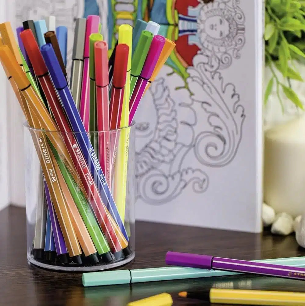 Set de 20 Marcadores Stabilo Pen 68 Zebrui en Estuche Berry - Imagen 5