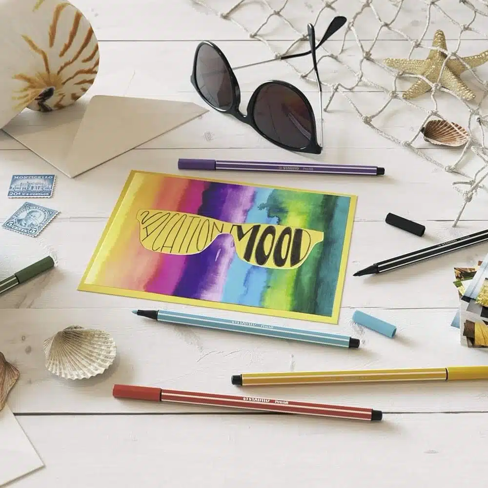 Set de 20 Marcadores Stabilo Pen 68 Zebrui en Estuche Berry - Imagen 6